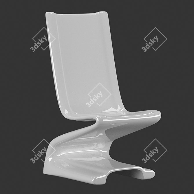 Modern Ergonomic Chair: Stylish & Functional 3D model image 1