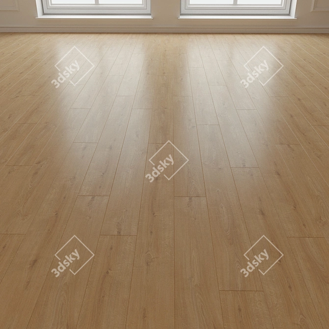 Natural Wood Laminate Parquet 3D model image 1