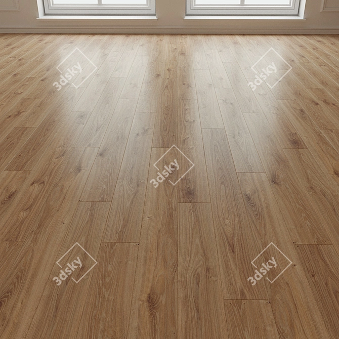 Natural Wood Parquet Laminate 3D model image 2