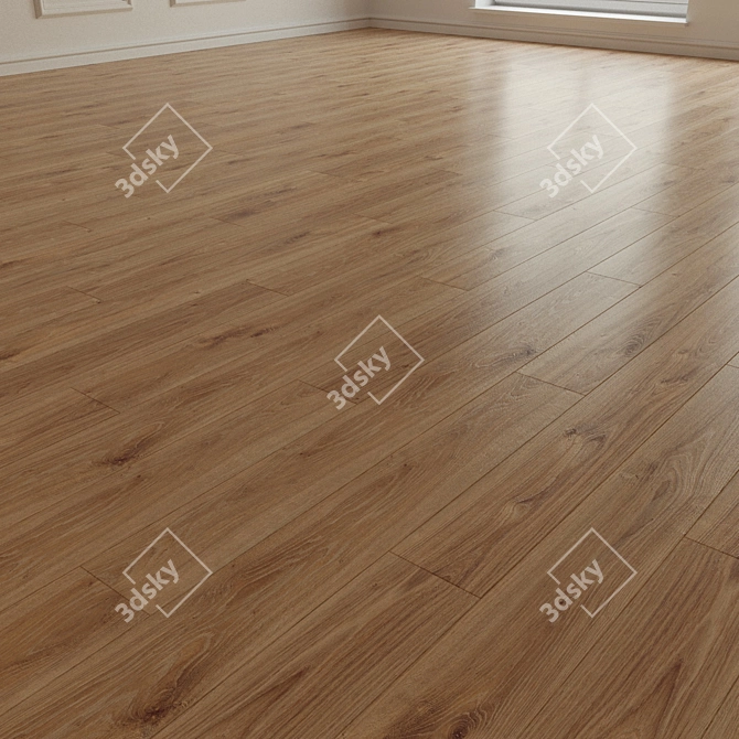 Natural Wood Parquet Laminate 3D model image 3