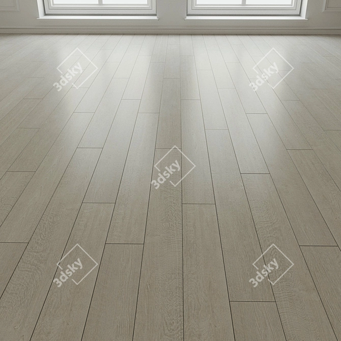 Natural Wood Laminate Parquet 3D model image 1