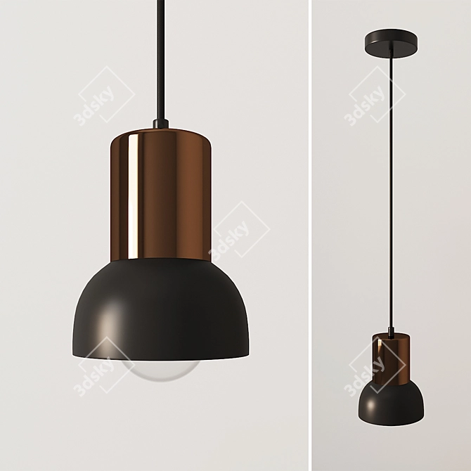 Modern Amina Pendant Lamp 3D model image 2
