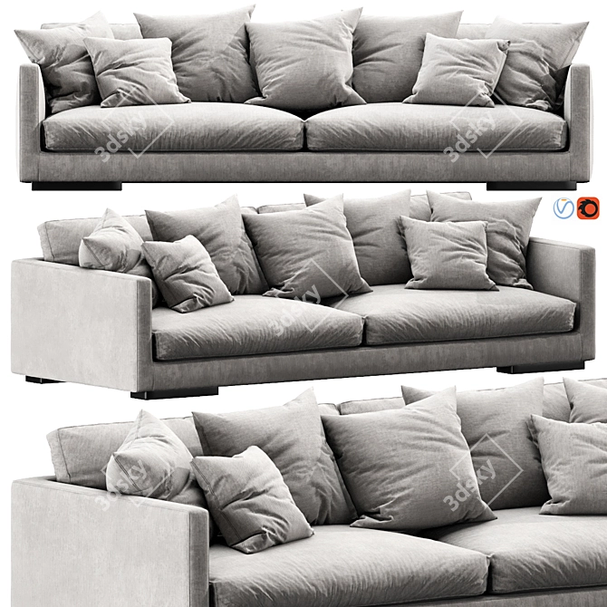 Flexform Magnum: Modern Modular Sofa 3D model image 1