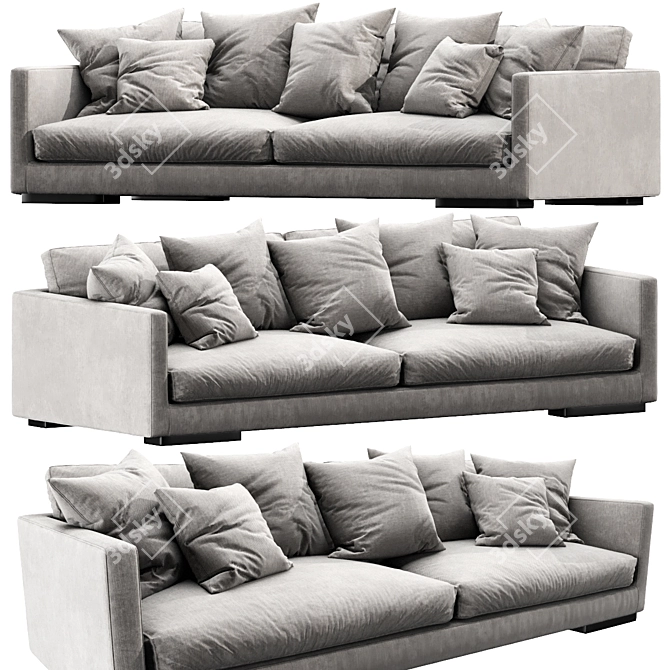 Flexform Magnum: Modern Modular Sofa 3D model image 4