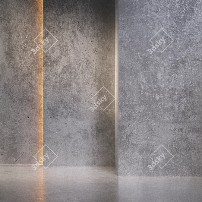 Textured Concrete Finishes 3D model image 1