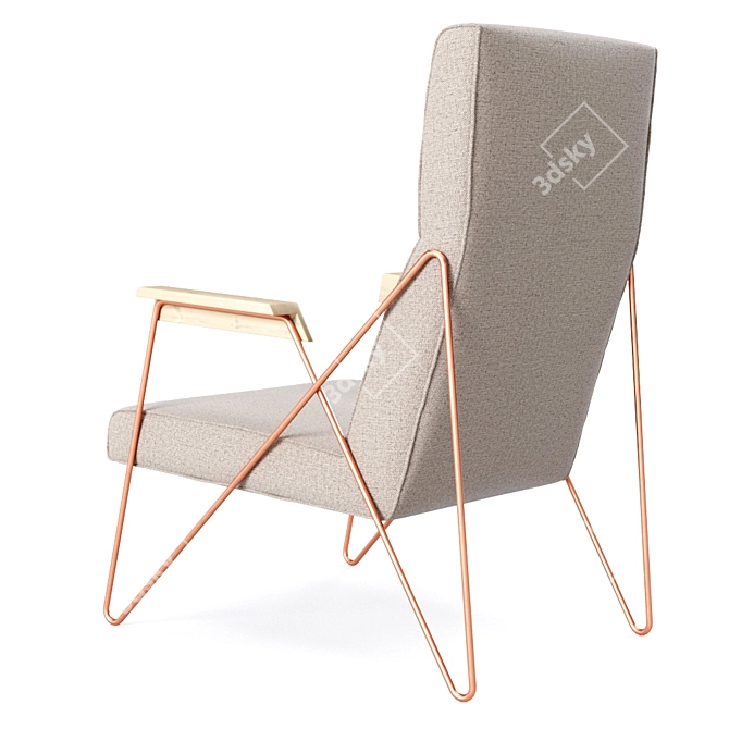 Elegance in Comfort: Belta Frajumar Tamo Armchair 3D model image 3