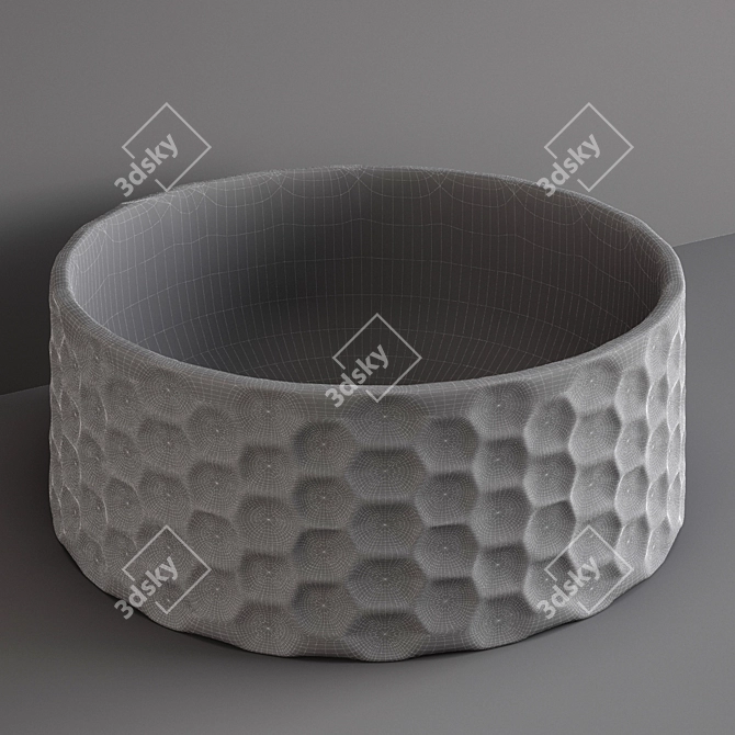 ArtCeram Esagono - Modern Italian Hexagonal Bathroom Sink 3D model image 5