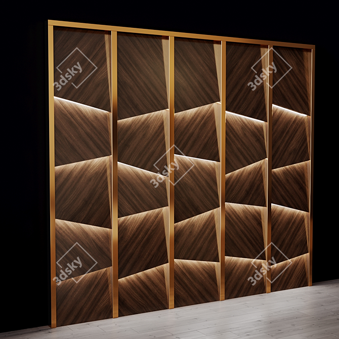 Title: Modern Izgolovie Panel Set 3D model image 5