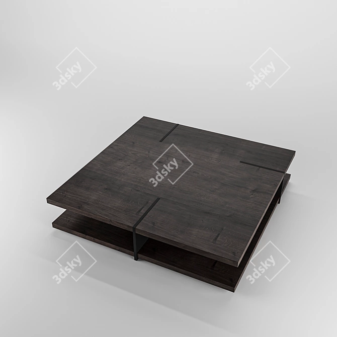 Sleek Modern Coffee Table 3D model image 4