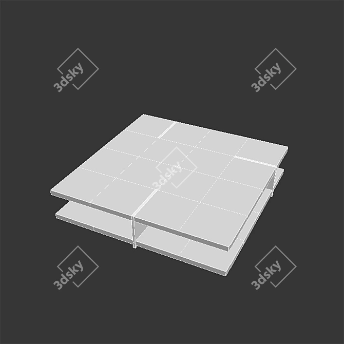 Sleek Modern Coffee Table 3D model image 5