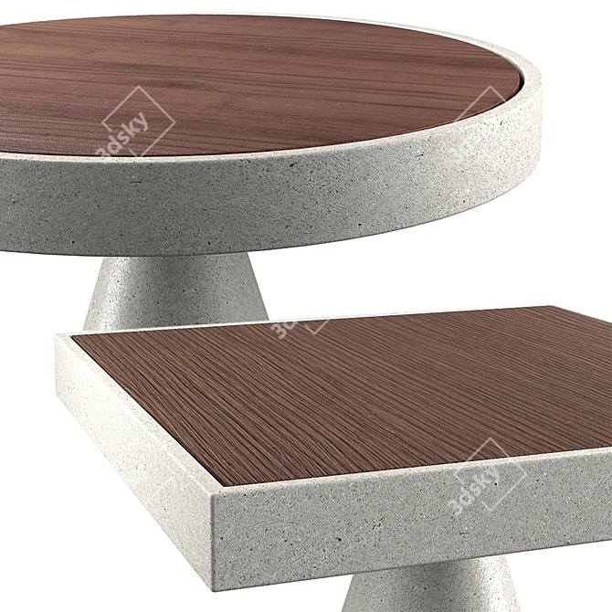 Modern Cone/Bongo Table by Andrea Parisio 3D model image 2