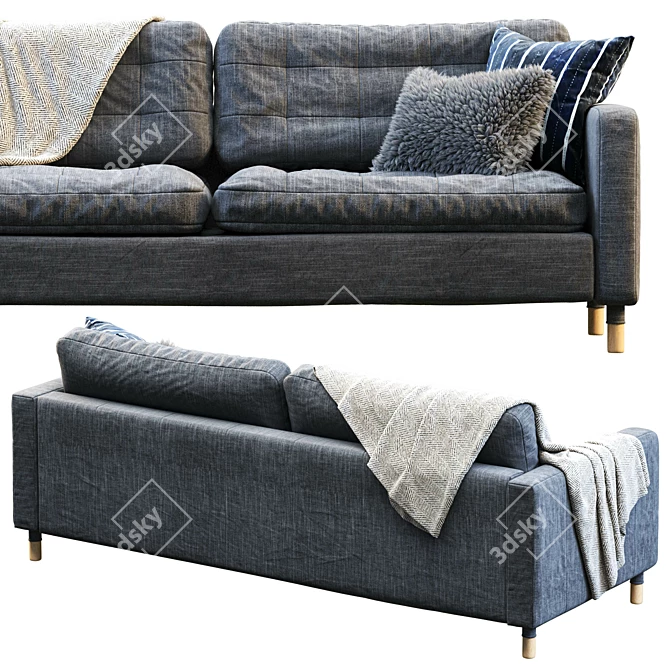 Elegant Landskrona Sofa by IKEA 3D model image 2