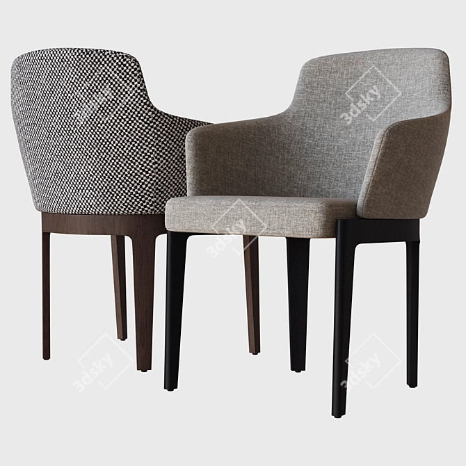 Modern Chelsea Chair: Molteni 3D model image 2