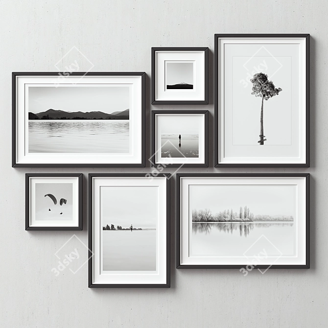 Versatile Picture Frames Set 3D model image 2