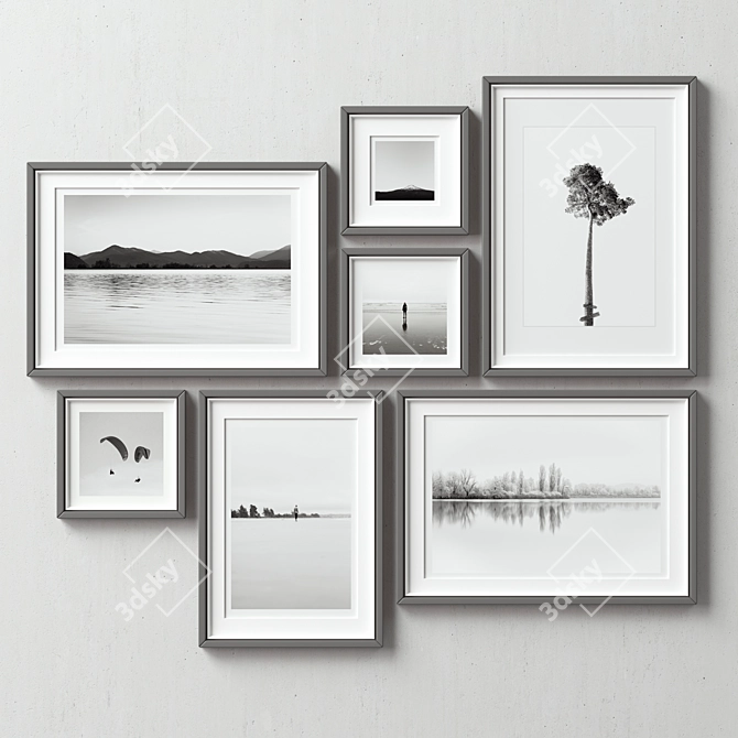 Versatile Picture Frames Set 3D model image 4