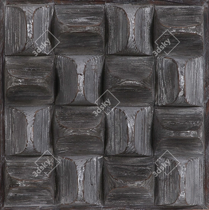 Rustic Elegance Wood Wall Art 3D model image 3