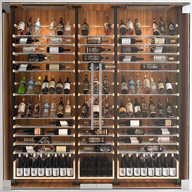 JC Wine Cabinet 6: Stylish and Spacious Storage 3D model image 1