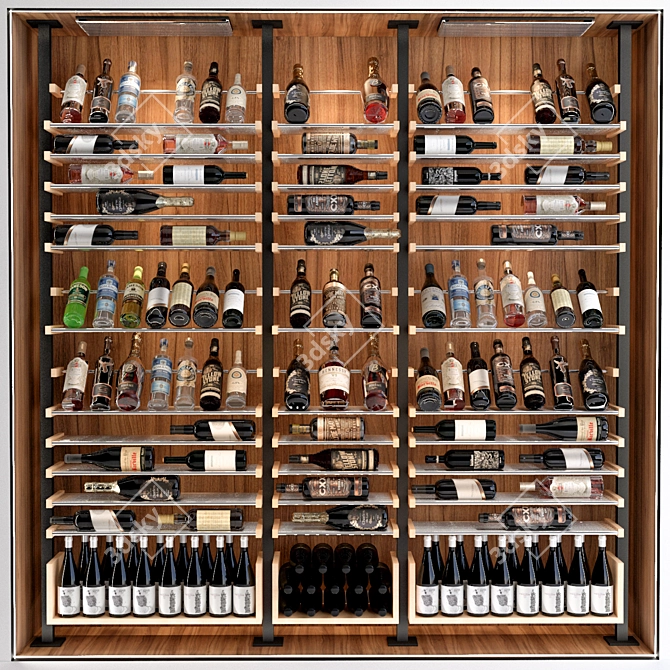 JC Wine Cabinet 6: Stylish and Spacious Storage 3D model image 2