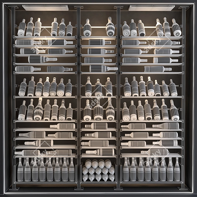 JC Wine Cabinet 6: Stylish and Spacious Storage 3D model image 3