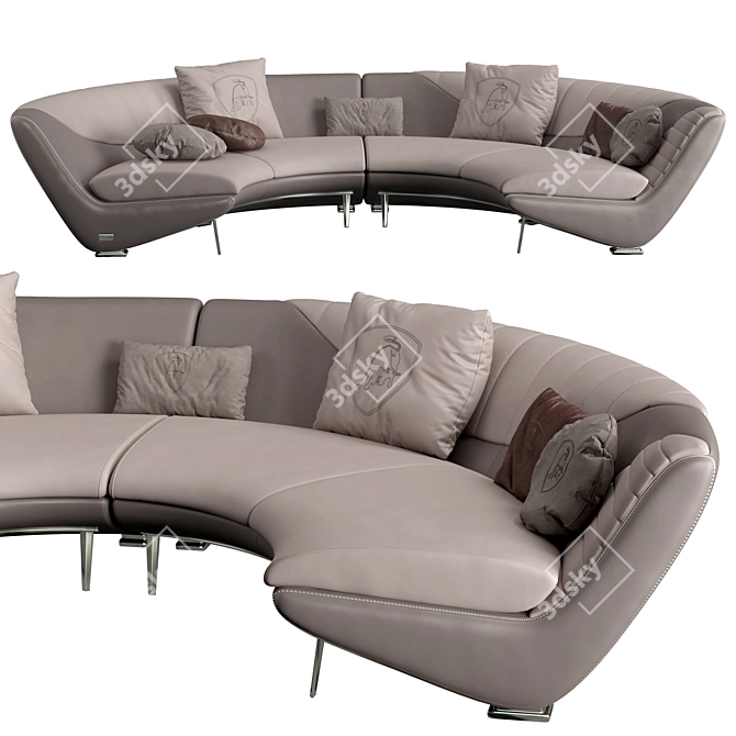 Luxurious Tonino Lamborghini Casa TOLEDO Sofa 3D model image 1