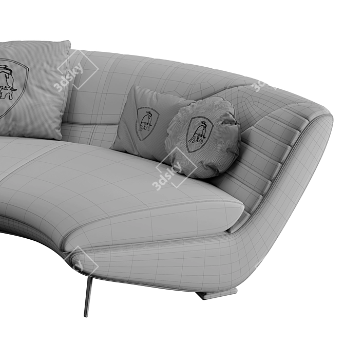 Luxurious Tonino Lamborghini Casa TOLEDO Sofa 3D model image 5