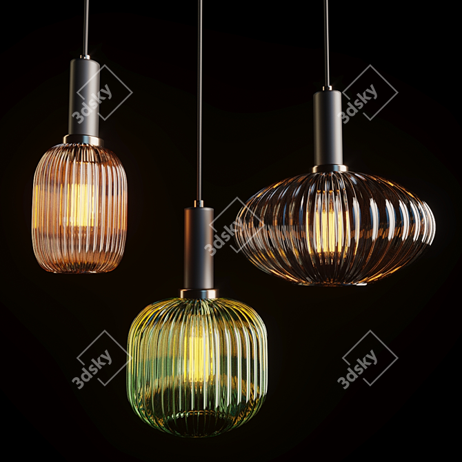 Romatti Losto Pendant Lamp - Contemporary Elegance 3D model image 1