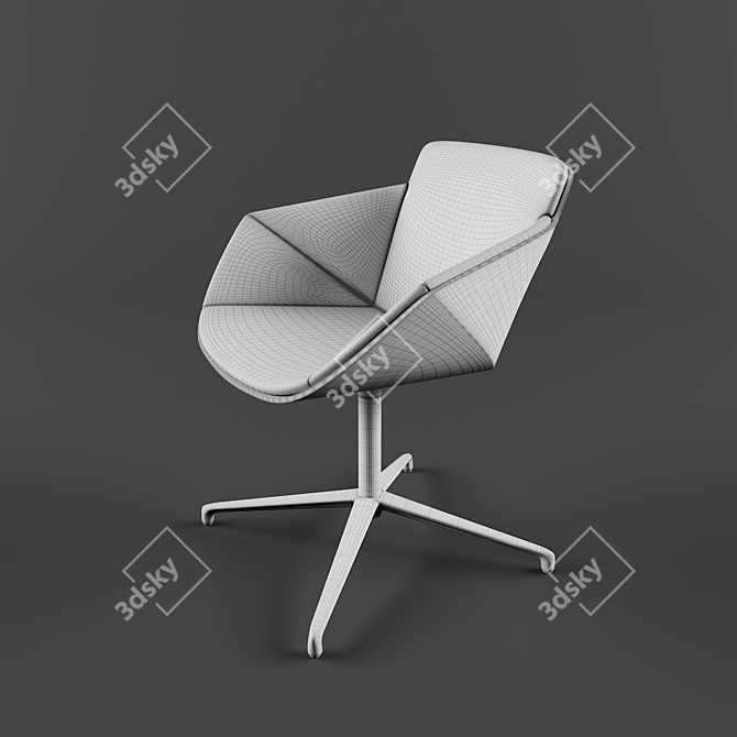 Elegant Allermuir Phoulds Chair 3D model image 2