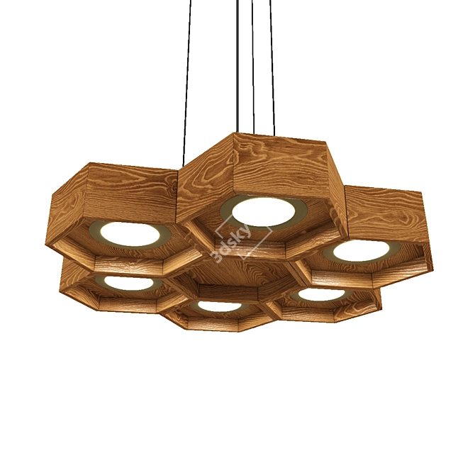 Sorio: Stylish Hexagonal Lighting 3D model image 1