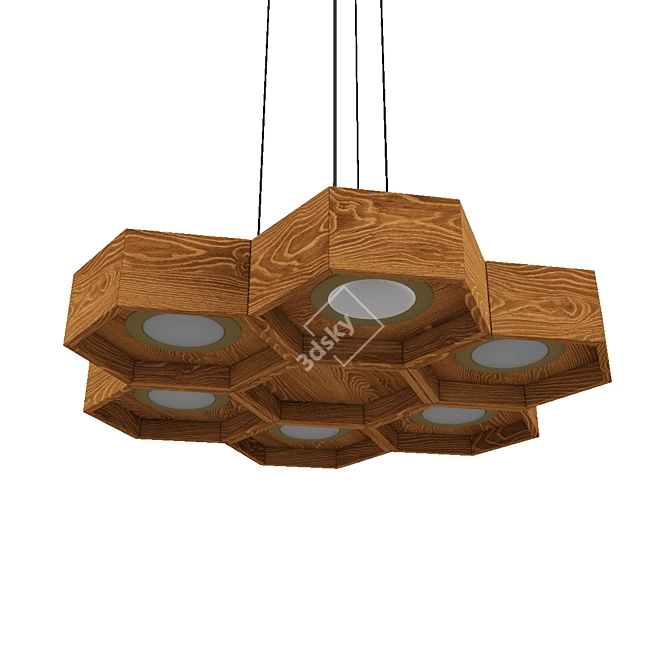 Sorio: Stylish Hexagonal Lighting 3D model image 2