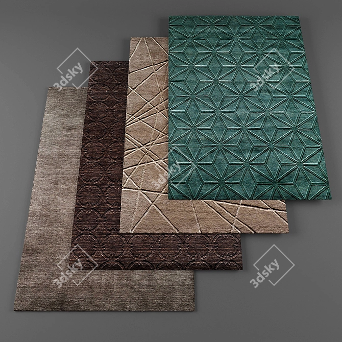 Elegant Momeni Rugs Collection 3D model image 1