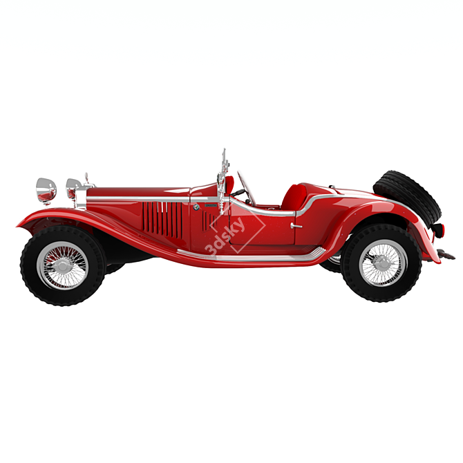 Stylish Alfa Romeo Zagota 3D model image 2