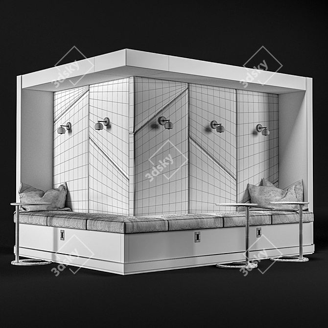 Elegant Restaurant & Office Seating 3D model image 4