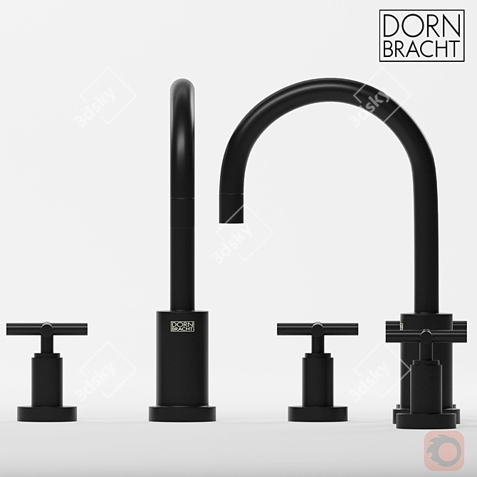 Dornbracht Tara Matte Black Faucet 3D model image 2