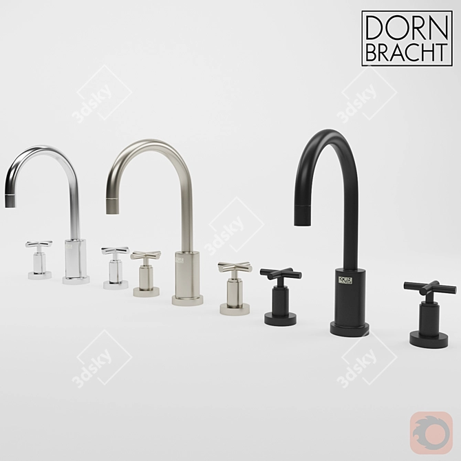 Dornbracht Tara Matte Black Faucet 3D model image 3