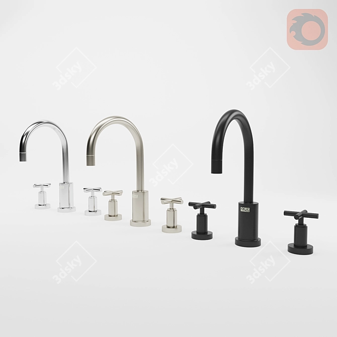 Dornbracht Tara Matte Black Faucet 3D model image 6