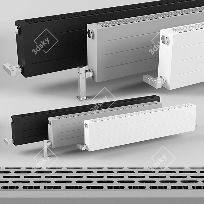 Sleek King Vent Convector 3D model image 1