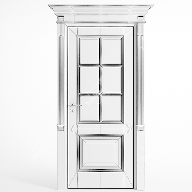 Alberta Gothic: Classic Doors with Elegant Charm 3D model image 2