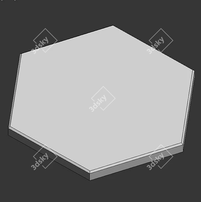 ASHOME 3D Wall Tile: Customizable Colors 3D model image 2