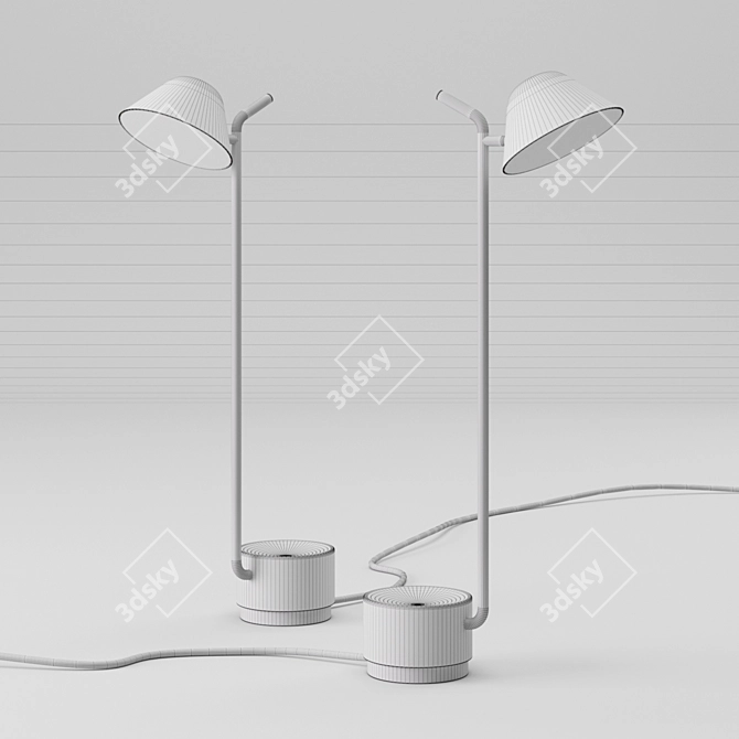 Elegant Peek Floor Lamp: Modern Design 3D model image 3