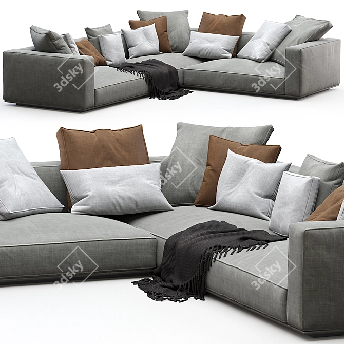 Flexform Grandemare: Sleek and Sophisticated Sofa 3D model image 1