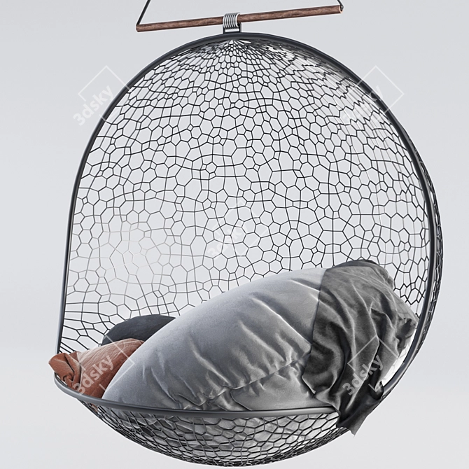 Cozy Swing Hammock Chair 3D model image 2