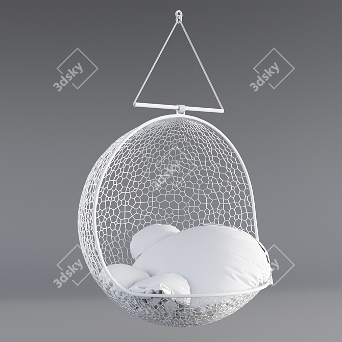 Cozy Swing Hammock Chair 3D model image 4