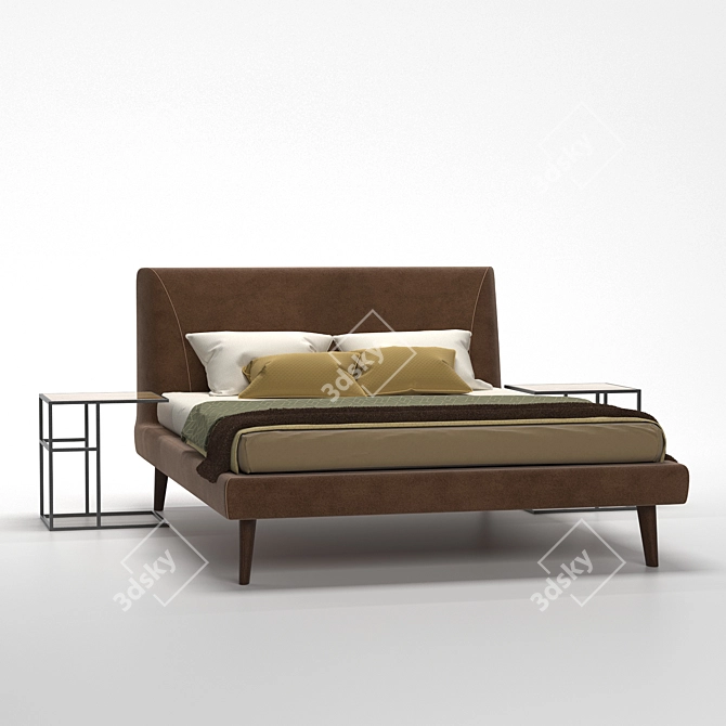 PBR-Optimized Bed ES for Corona Render 3D model image 2