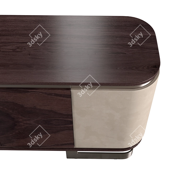 Elegant Smania Anitha Walnut Sideboard 3D model image 3