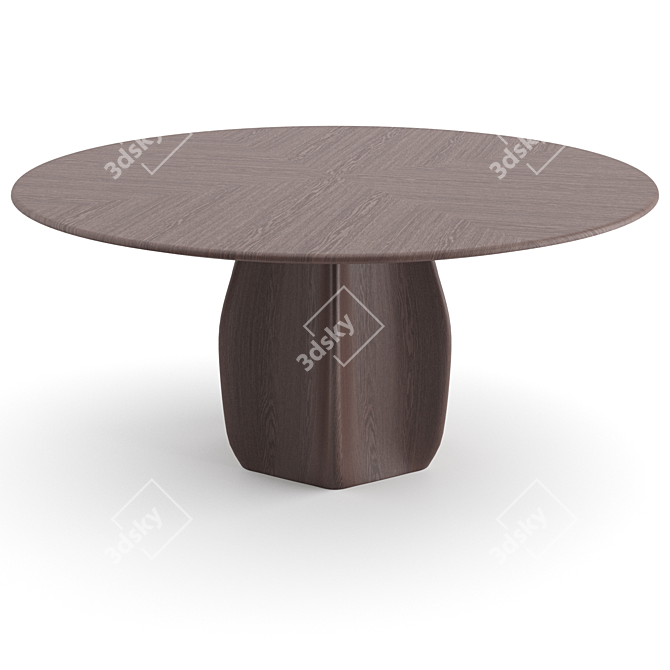  Scandinavian Style Dining Set: Carl Hansen Chairs + Molteni & C Asterias Table 3D model image 3