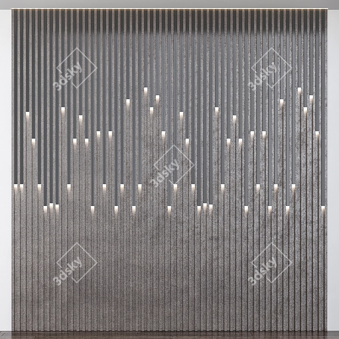 Elegant Wall Panels: No. 39 3D model image 1