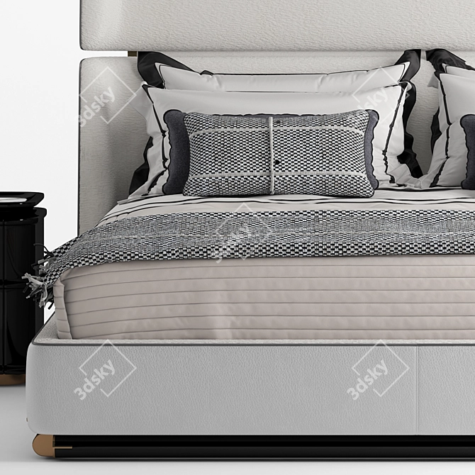 Reverie Bed: Luxury Meets Comfort  Transform Your Sleep 3D model image 2