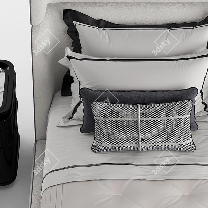 Reverie Bed: Luxury Meets Comfort  Transform Your Sleep 3D model image 4