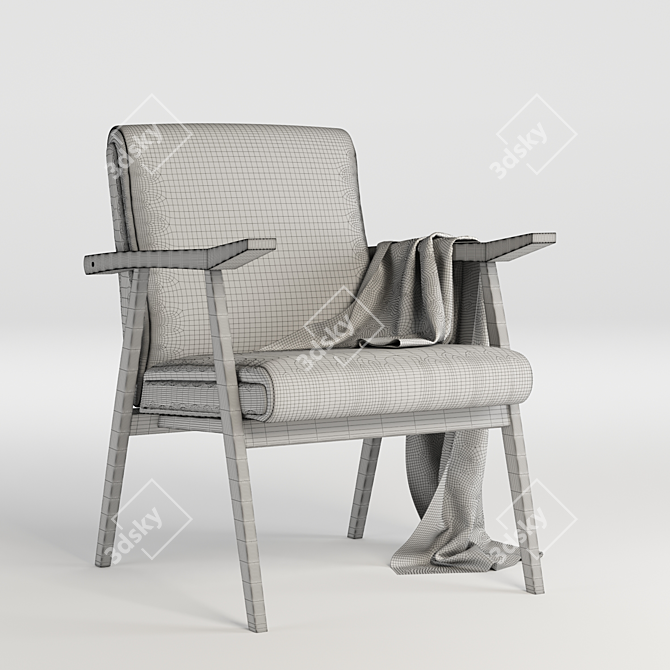 Elegant Archduck Chair: Stylish and Comfortable 3D model image 3