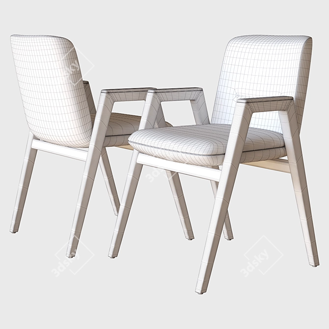 Sleek Modern Chair - Lance 3D model image 3